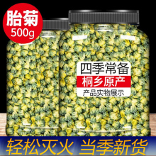 菊花茶胎菊王杭白菊去火材枸杞金银花旗舰店