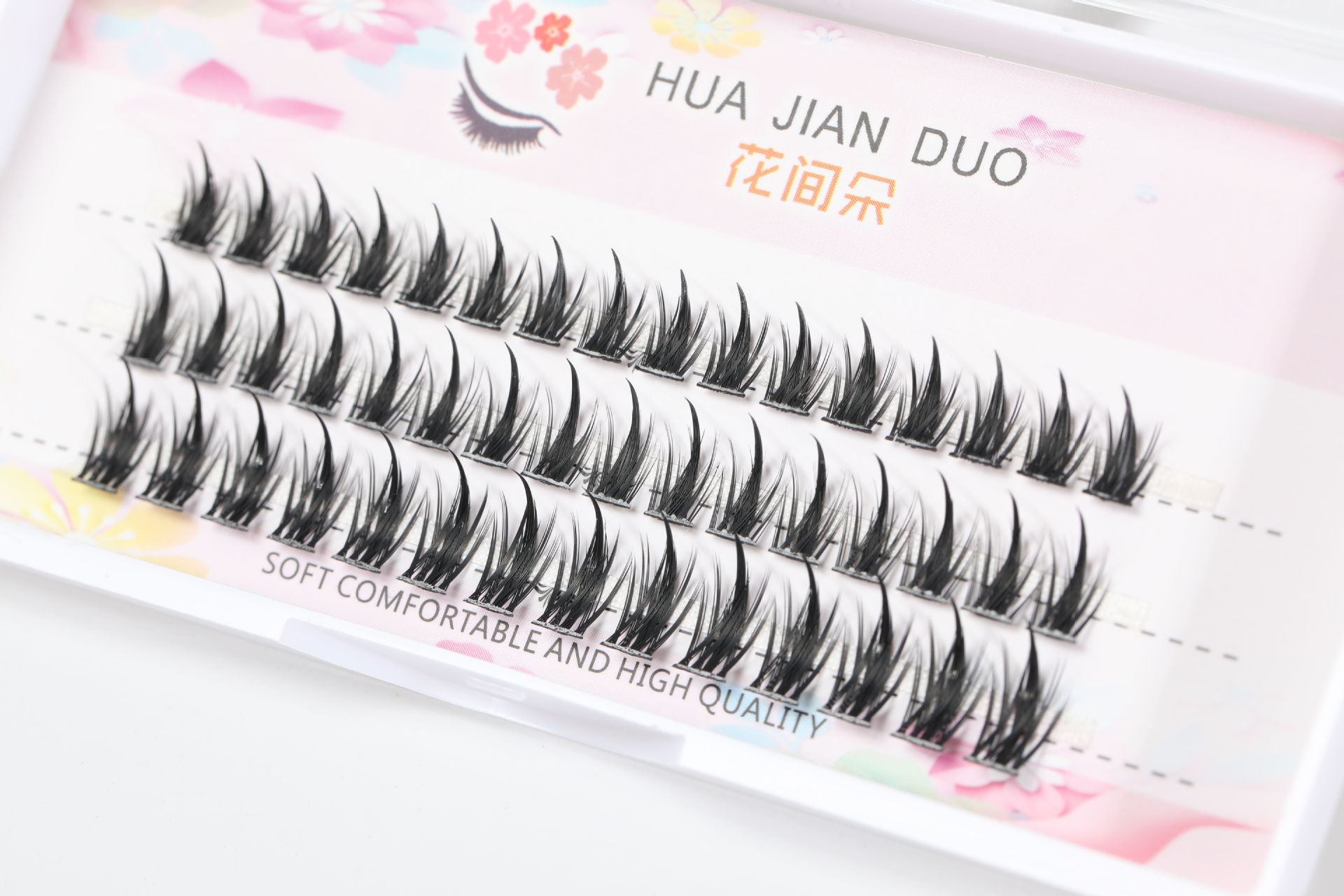 Flower Flower Wheat Handmade Boxed Brand Cross Thick Black Face Long False Eyelashes