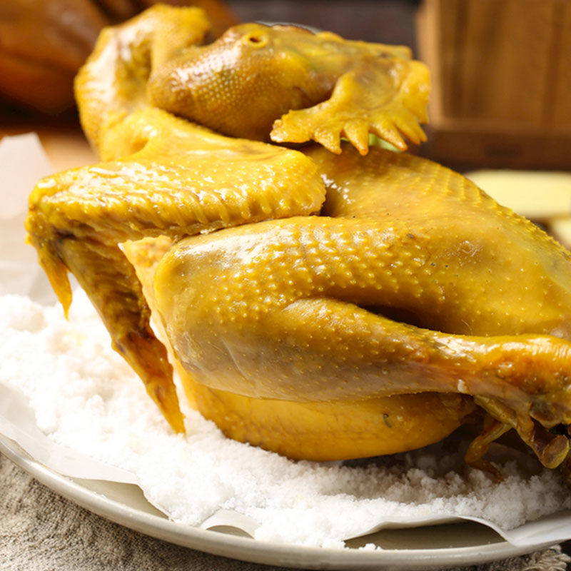 鸡肉广东梅州盐焗鸡客赞香客家特产小吃盐局老整鸡卤味真空熟食厂
