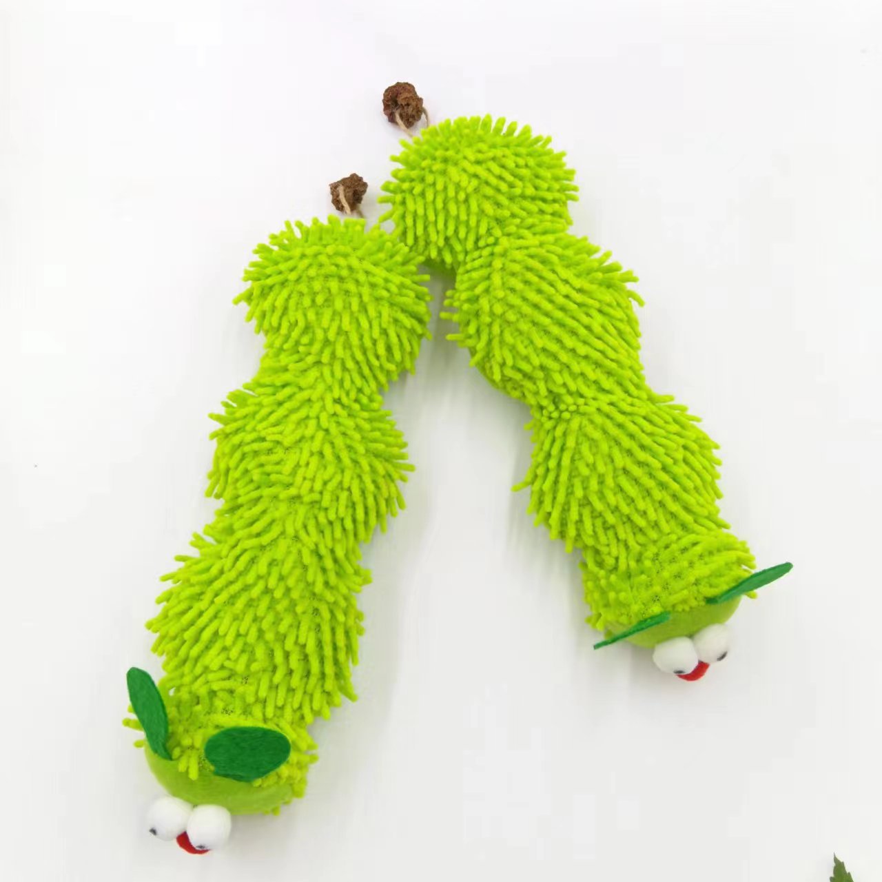 Factory Wholesale Funny Plush Cat Bite Toy Caterpillar Cartoon Toy Catnip Toy