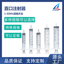 厂家批发一次性注射器 手推塑料针筒20ml 工业点胶针筒动物喂食器