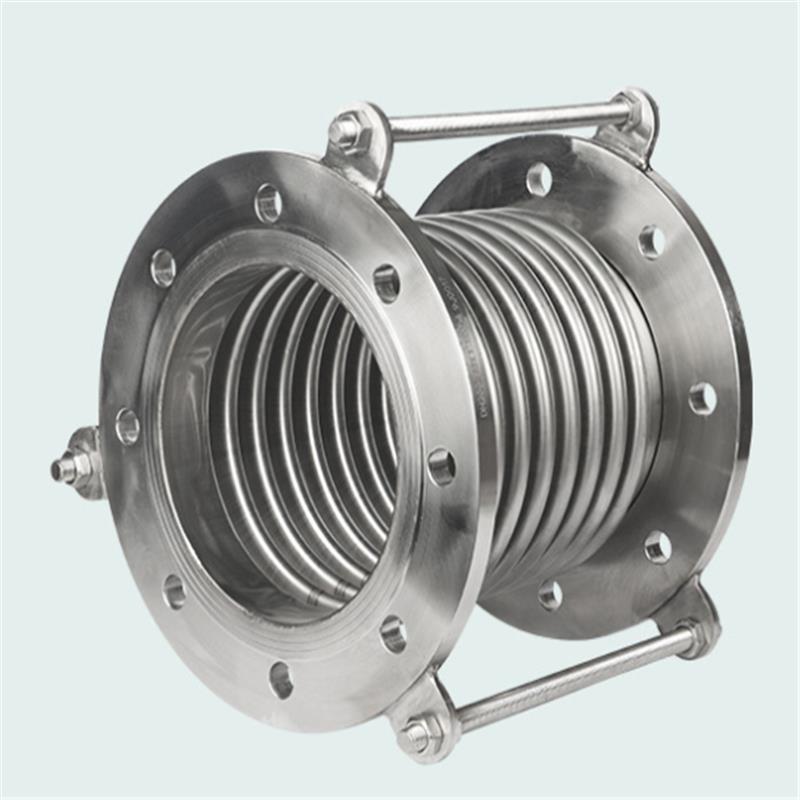 不锈钢波纹管补偿器法兰金属膨胀节轴向带拉杆伸缩波纹补偿器