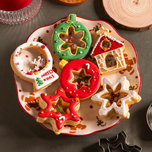 耶诞节饼干模具摇摇乐糖霜饼干姜饼人耶诞屋模具压花立体可爱烘焙