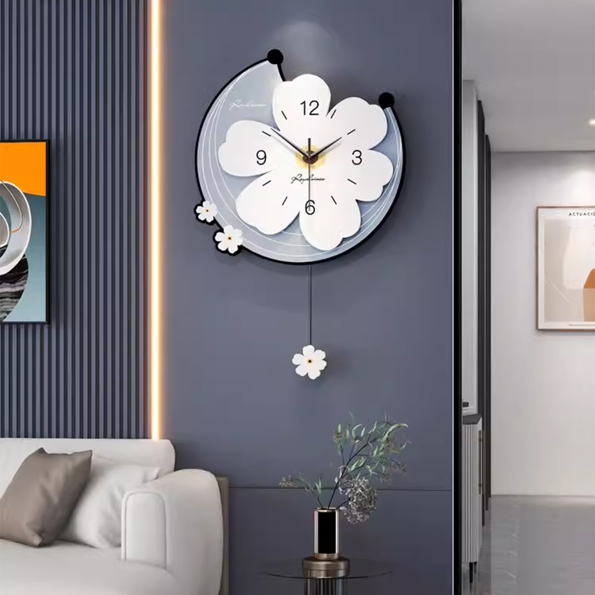 Creative Clocks Wall Clock Living Room 2023 New Internet Celebrity Clock Wall-Mounted Simple and Modern Decoration Home Fashion Restaurant