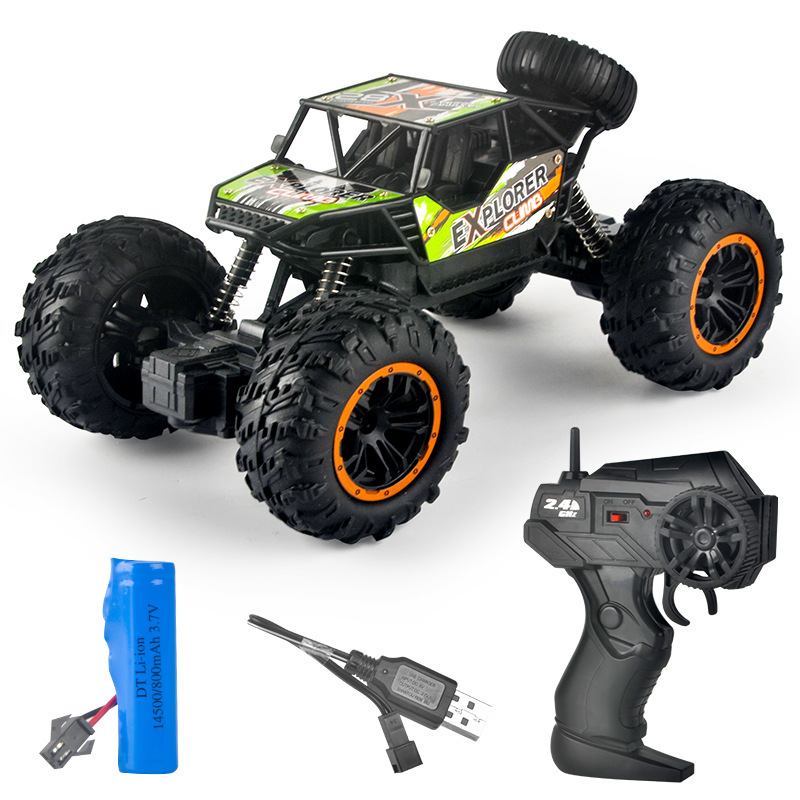 Children's Oversized Remote Control off-Road Vehicle Toy Car Charger Electric High-Speed Four-Wheel Drive Rock Crawler Boys Children's Racing Car