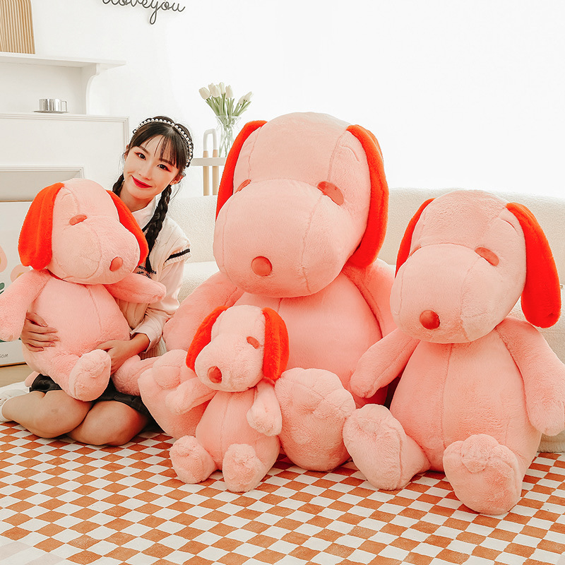 跨境新款史努比公仔毛绒玩具可爱小狗毛绒玩偶送女生陪睡布娃娃