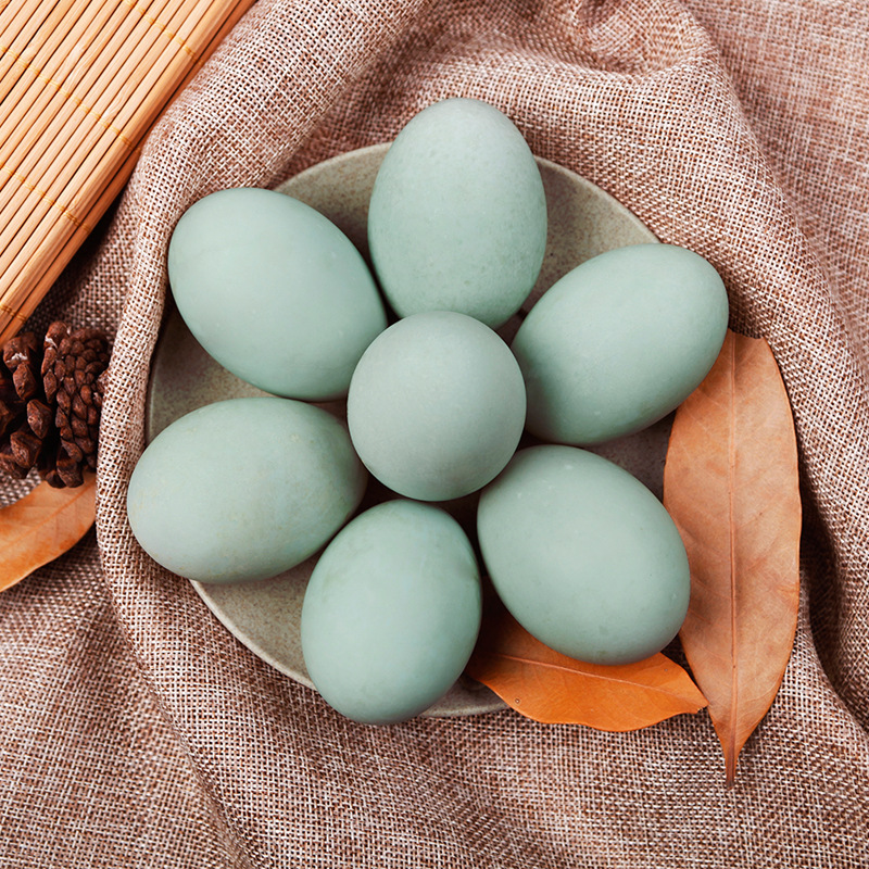 农家散养绿壳生鸭蛋 新鲜当日青壳土鸭蛋 大个青皮海鸭蛋30枚