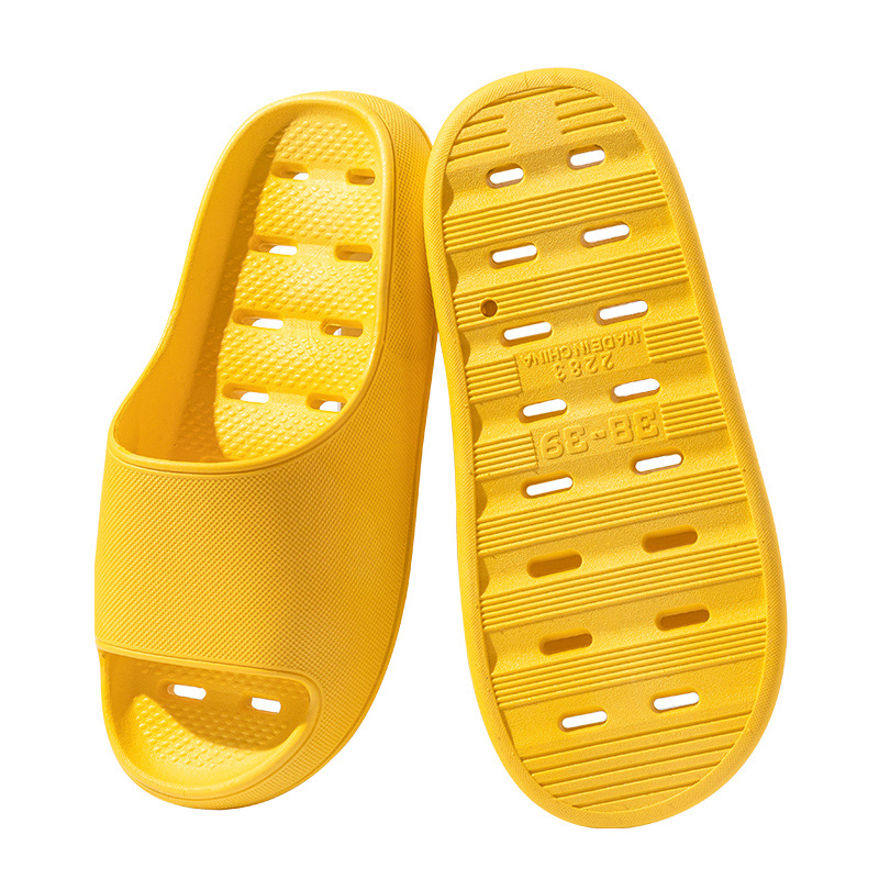 New Slippers Women's Summer Home Indoor Non-Slip Bathroom Bath Couple Outdoor Thick Bottom Leaking Sandals