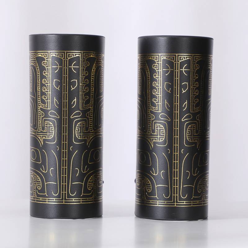 古风护腕束袖明制汉服山文锦衣卫飞鱼服男武侠配饰山纹甲皮革护臂