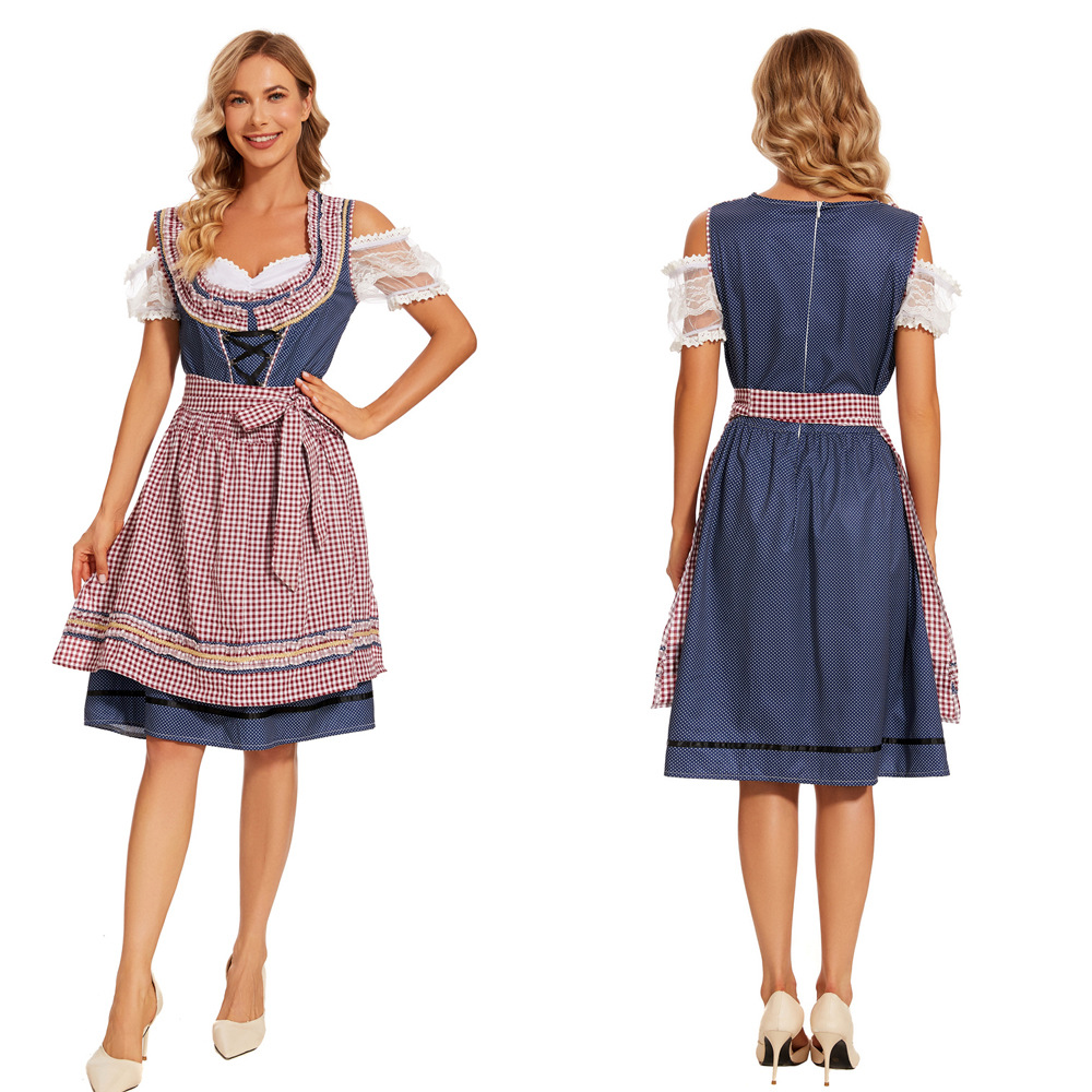 2023德国传统啤酒服巴伐利亚传统服饰连衣裙万圣节服装成人女情趣