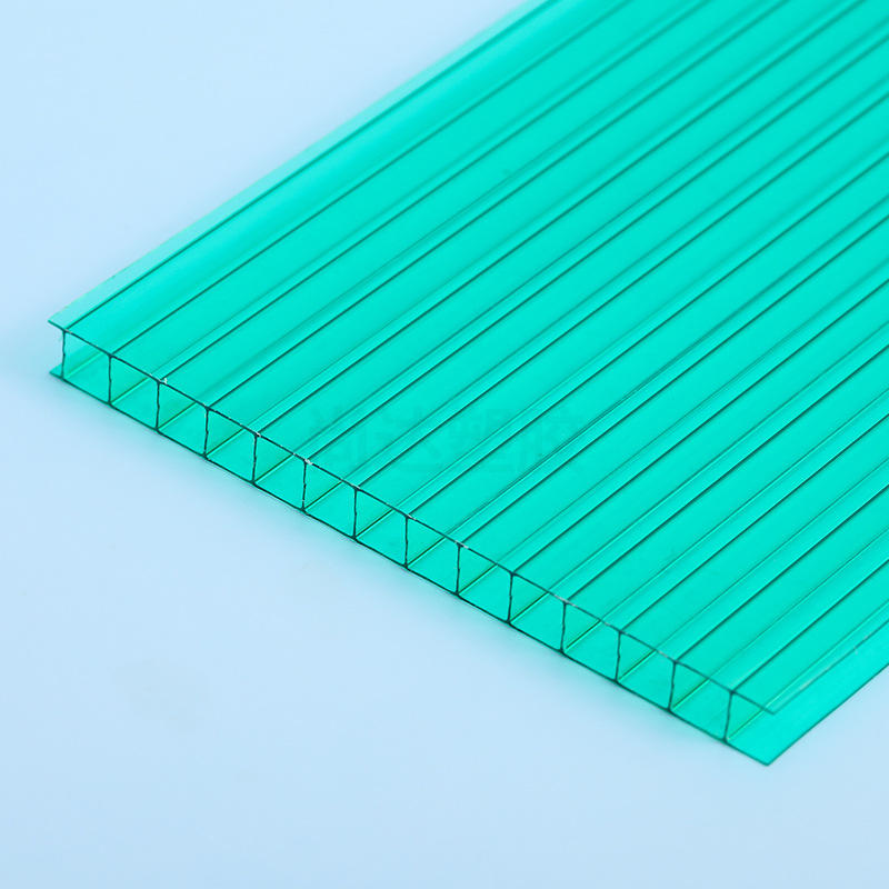 室外耐冲击遮阳板聚碳酸酯采光板车雨棚透明防紫外线pc中空阳光板