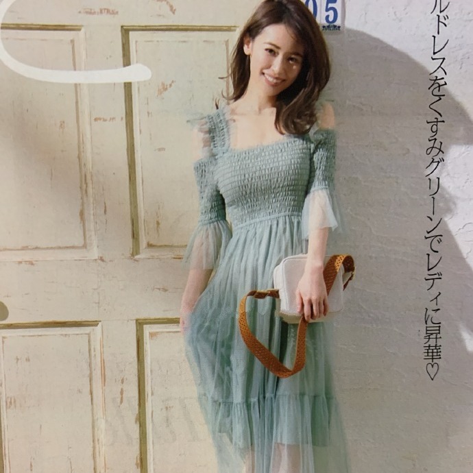 跨境wzfs1957春夏新款s家日系甜美露肩百褶薄纱修身肩带连衣裙