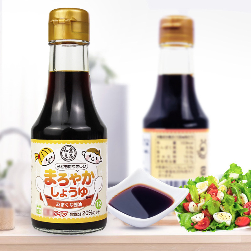 日本和寓良品调味酱油150ml佐餐凉拌炒菜调味品瓶装酱油调味汁