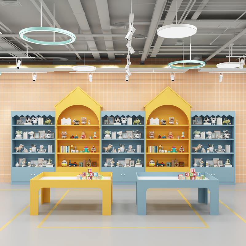 货架展示架母婴店奶粉尿不湿展示柜儿童手工坊玩具宠物店狗粮