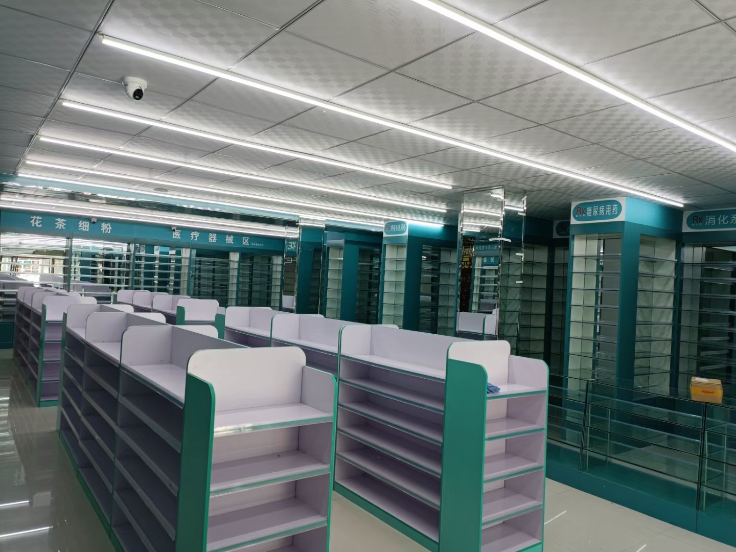 药店玻璃柜台保健品货架展示柜西药柜药品社区诊所展示架药房展柜