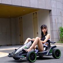 萨玛特卡丁车儿童电动汽车四轮遥控可坐人女宝宝玩具车小男孩童车