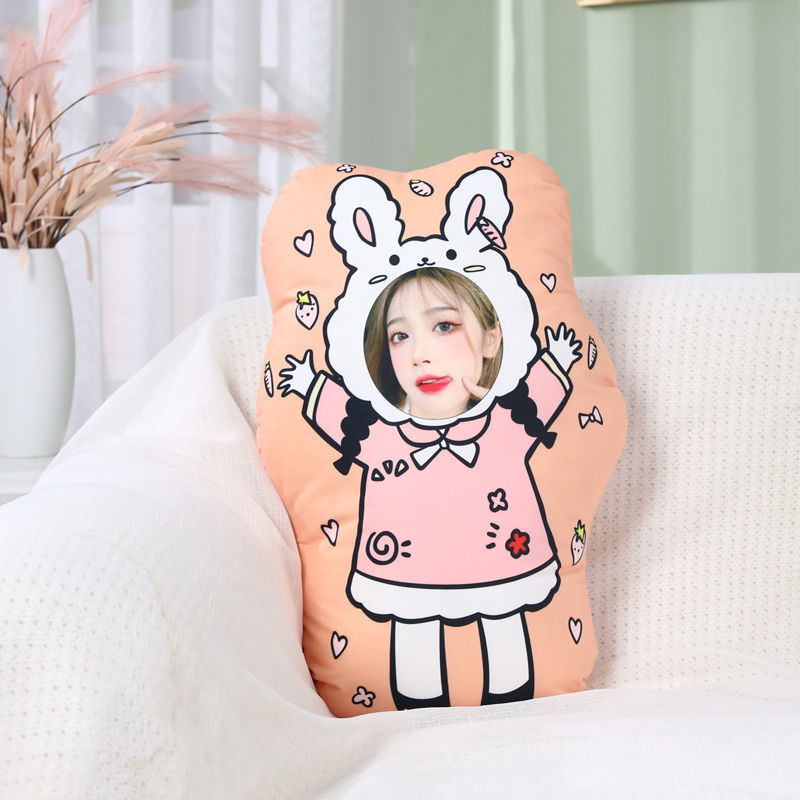 Boyfriend Couple DIY Humanoid Pillow Logo Printed Double-Sided Picture Doll Toy Doll Shaped Cushion