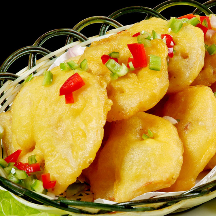 瑞发德脆香藕合1kg耦合裹粉藕片传统早茶油炸点心冷冻半成品小吃