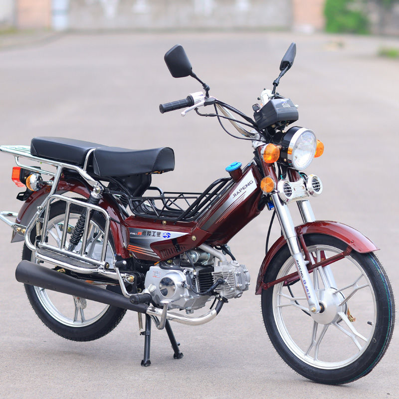 国4电喷嘉陵发动机48cc助力轻便代步两轮燃油复古蓝牌弯梁摩托车