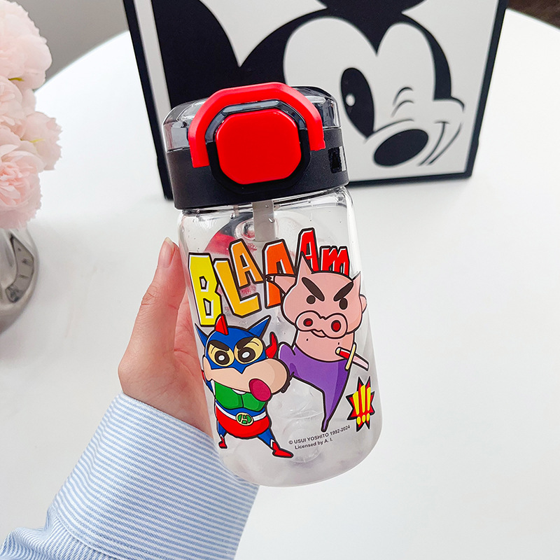 Crayon Xiaoxin High Borosilicate Glasses Good-looking Household Water Cup Large Capacity Portable High Temperature Resistant Cute Water Cup