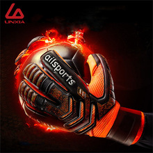 Men Professional Soccer Goalkeeper Gloves Finger Protection