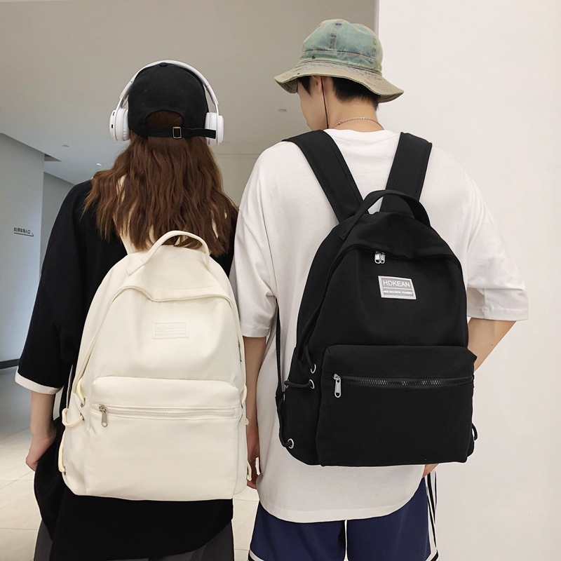 Backpack Women 2022 New Simple Junior High School Girls High School and College Student Backpack Men's Large Capacity Computer Schoolbag Women