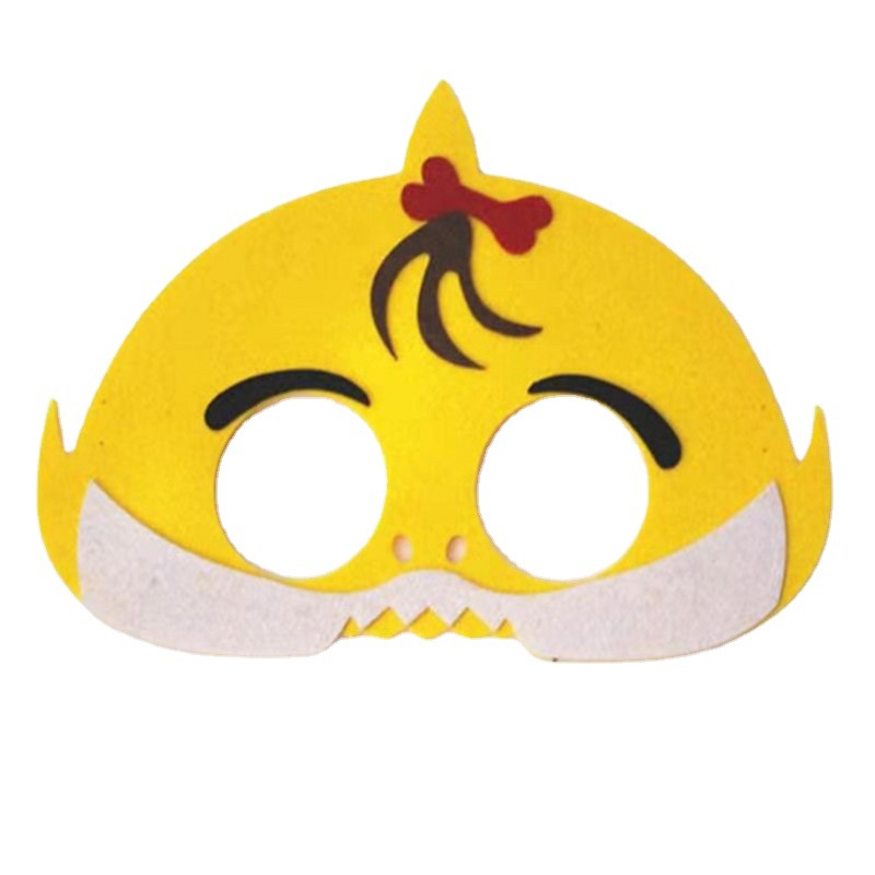 个儿童毛毡眼罩亲子舞会卡通动漫万圣节派对假面动物造型恐龙面具￥0