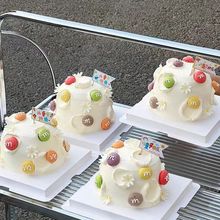 网红六一儿童节马卡龙小饼干蛋糕装饰装扮61儿童节快乐小旗子插件