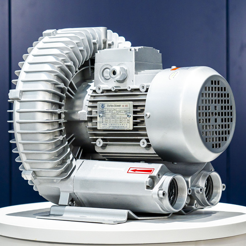 鱼塘养殖小龙虾螃蟹塘底部微孔增氧曝气旋涡气泵气体循环高压风机