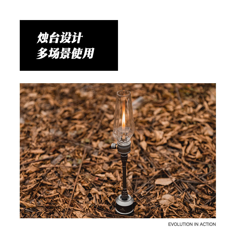 Gas Lamp Yunhe Kuituo Outdoor Supplies Factory Silver Gas Tank Camping Gas Lamp Outdoor Camp Candle Light