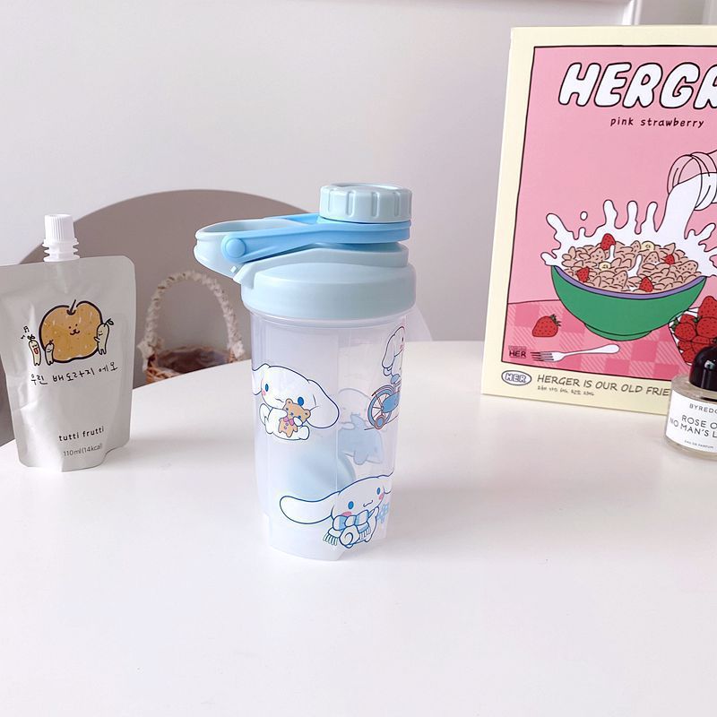 Sanrio Transparent Large Capacity Plastic Water Cup Cute Water Bottle Cup Portable Summer Student Kettle Tumbler