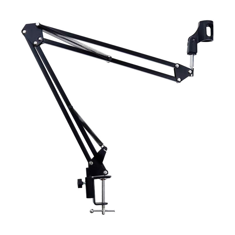 麦克风悬臂支架nb35话筒固定架万向桌面通用直播录音折叠伸缩支架