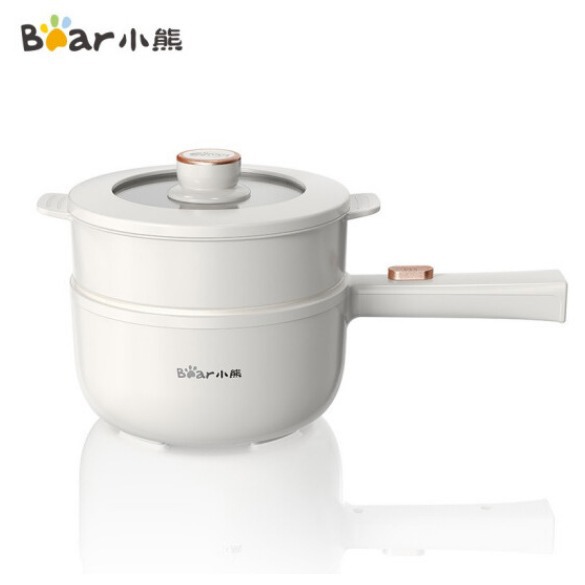 小熊 婴儿辅食锅蒸煮煎一体机drg-e15p6 不粘锅 带蒸笼-阿里巴巴