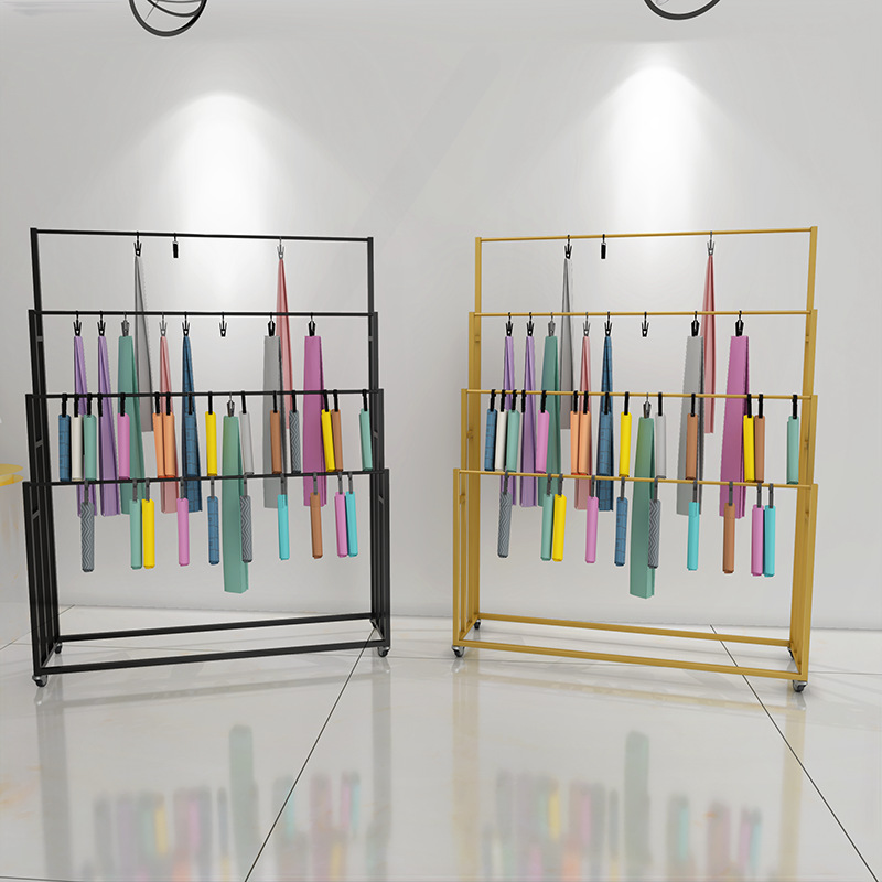 布料样品展示架移动窗帘小样陈列架落地式家纺布匹毛毯展会架子