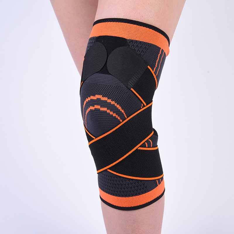 Outdoor Sports Pressure Strap Kneecap Running Cycling Basketball Kneecap Breathable Winding Kneecap Nylon Kneecap