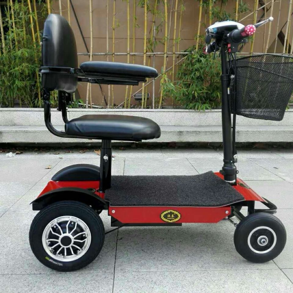 老年代步车36v350瓦防水电机四轮老年残疾车老年电动四轮接送孩子