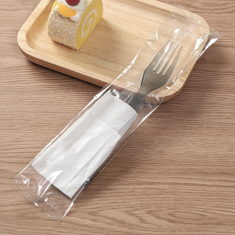 一次性餐包 现货加厚土豪勺叉刀组合包装印刷四件套餐包外卖打包