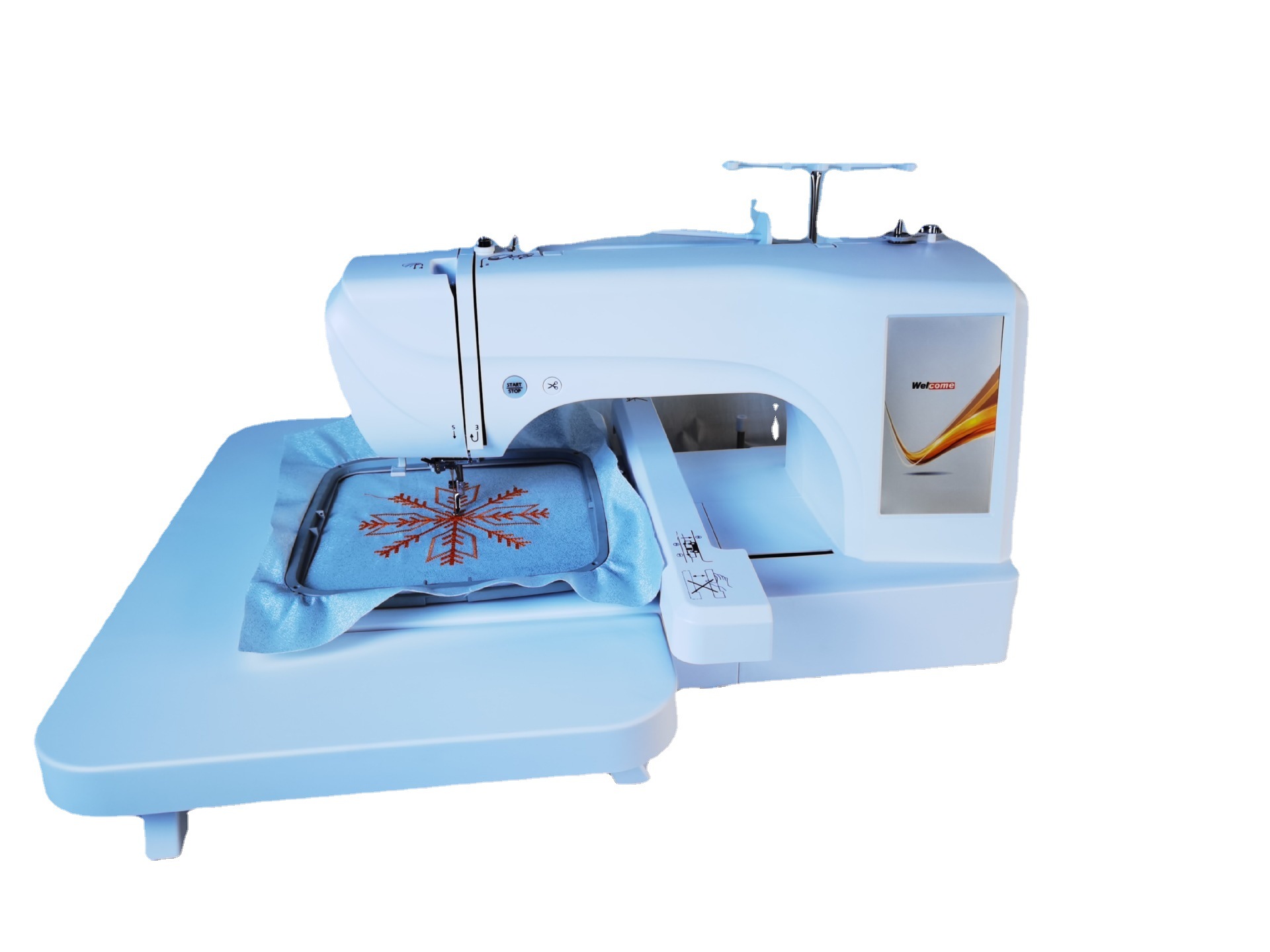 叶氏2022款刺绣机 绣花机绣字机 家用缝绣一体机绣logo