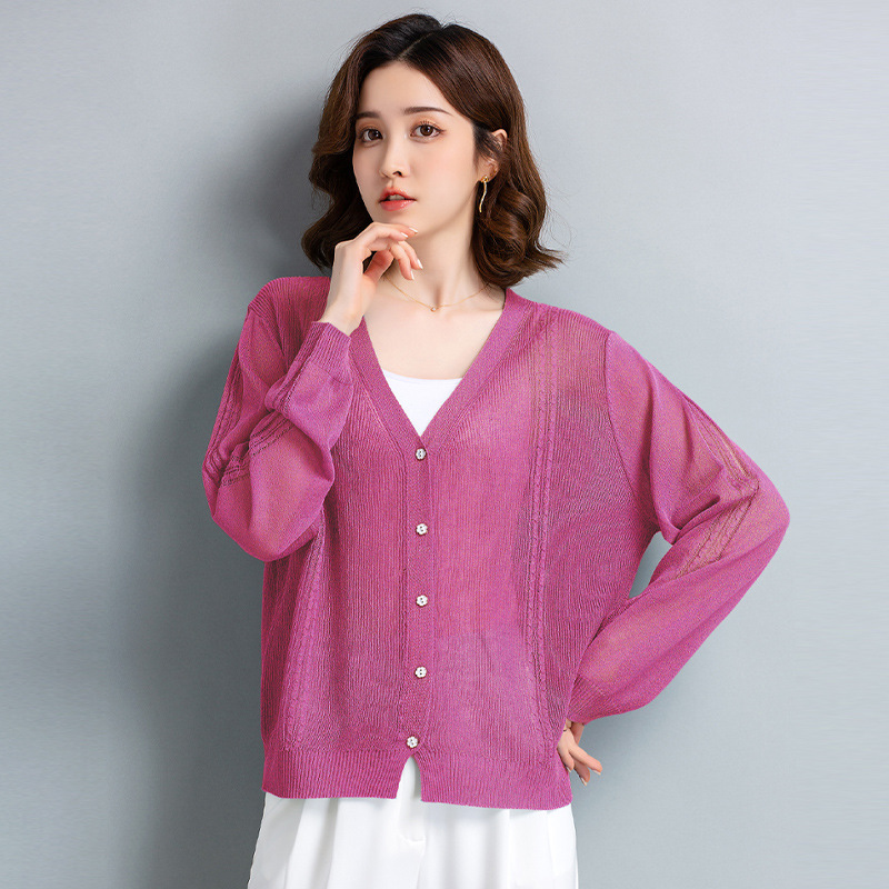 冰丝防晒衣外套女士夏装短款外搭小款针织开衫薄款披肩罩衫空调衫