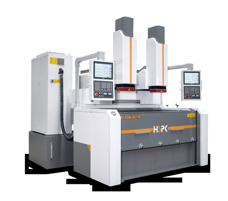 上海汉霸双牛头镜面火花机hg150