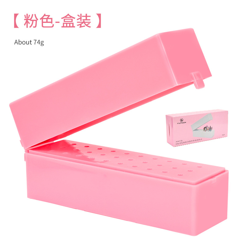 Cross-Border Dedicated 30-Hole Grinding Head Storage Box Nail Polishing Head Jack Display Stand Polishing Exhaust Head Display Box