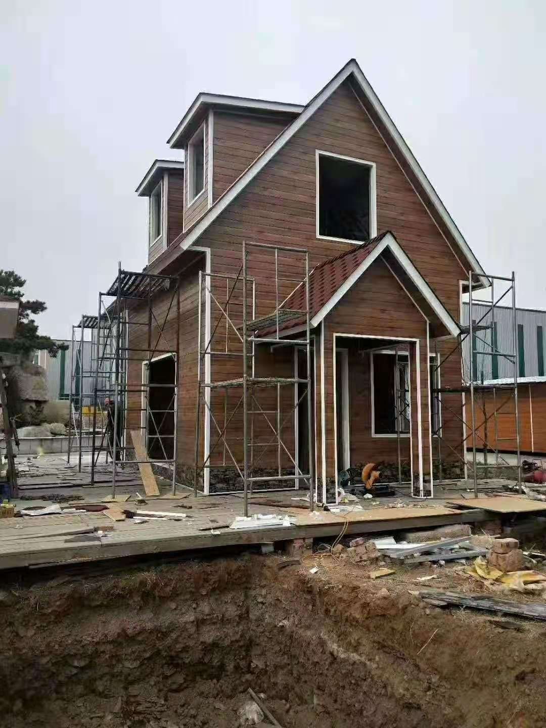 欧式钢结构轻钢别墅集成房屋度假房节能抗震休闲房装配式一体建筑