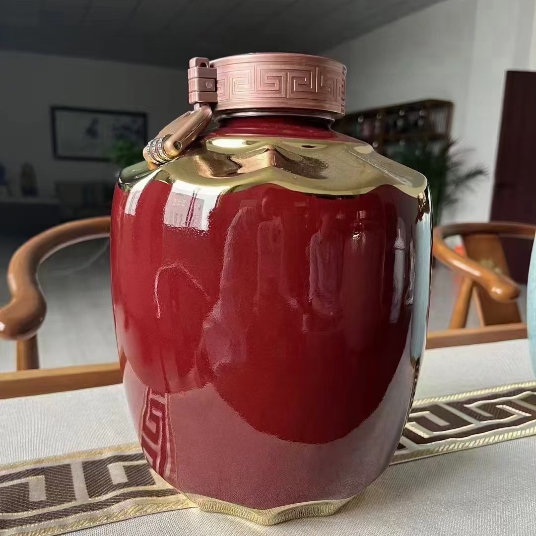 陶瓷酒坛5斤装家用小酒坛密封高端酒瓶酒坛批发冬瓜坛景德镇酒坛