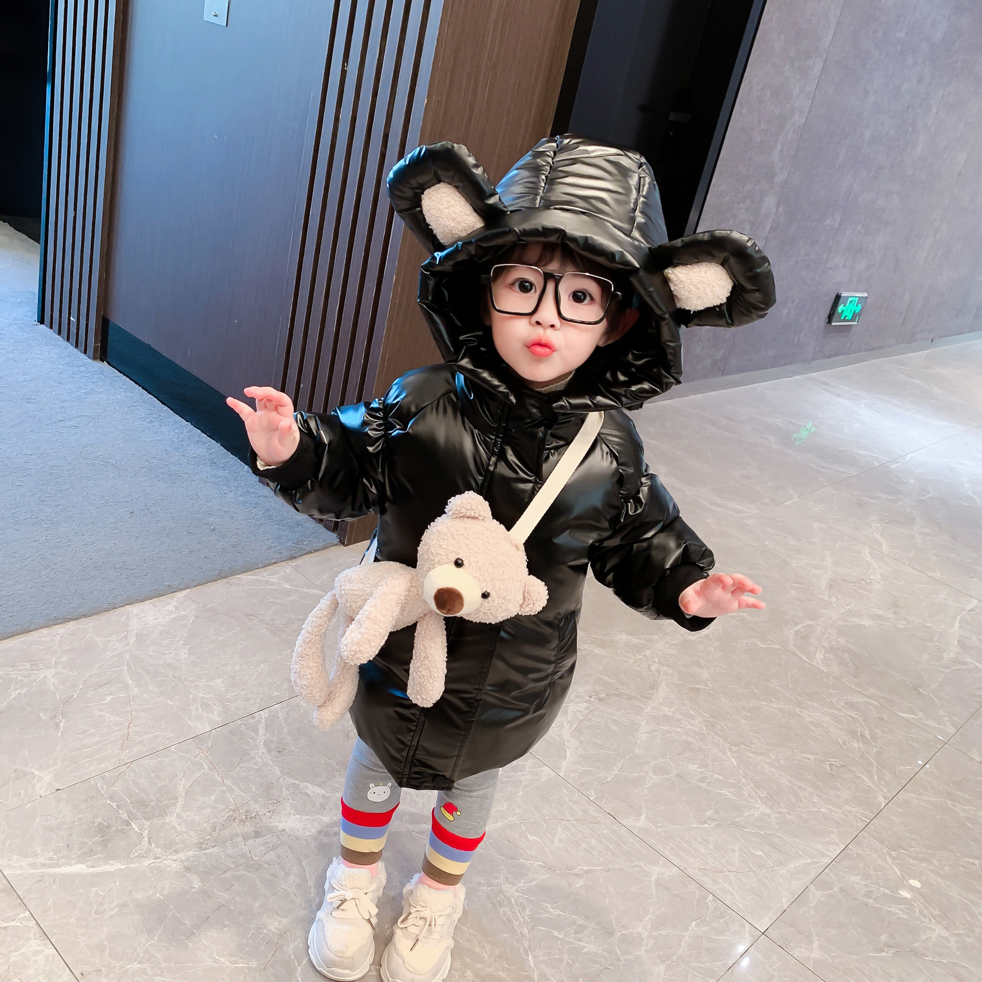 女童棉服2021年冬季新款儿童羽绒棉衣洋气女宝宝加厚外套冬装棉袄