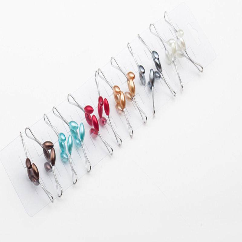 2023 U-Shaped Needle Female Neck Clip Pearl Clip Multi-Color Optional Shawl Needle Southeast Asia Small Jewelry Factory Wholesale