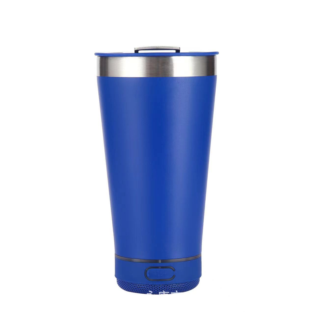 Cross-Border Exclusive 16Oz Bluetooth Audio Beer Cup 304 Stainless Steel Vacuum Double-Layer Portable Thermal Insulation with Bottle Opener