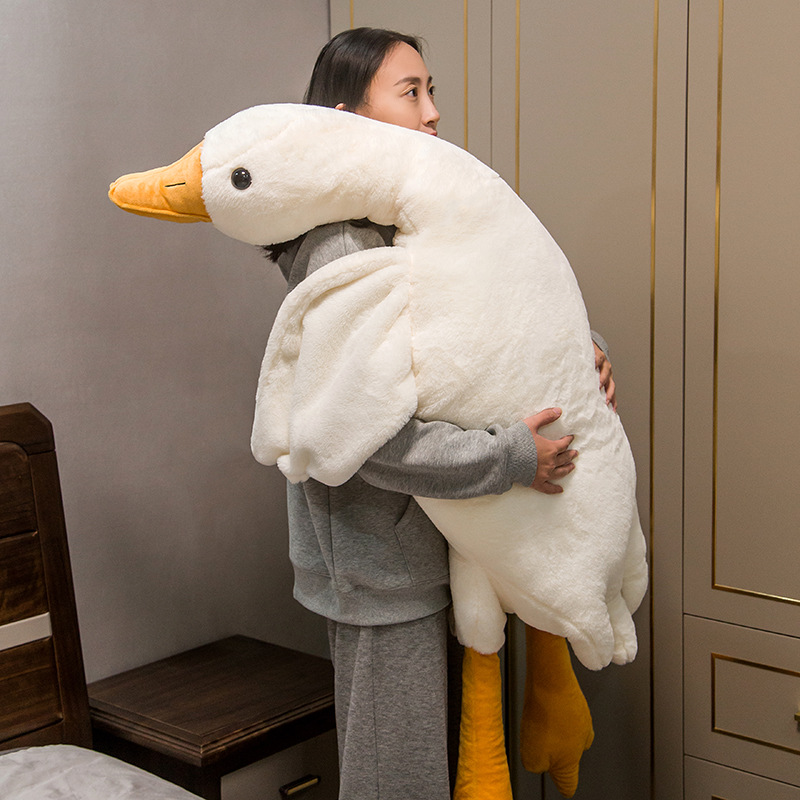 Big White Geese Pillow Duck Doll Child Comfort Plush Toy Doll TikTok Animal Ragdoll Gift Wholesale