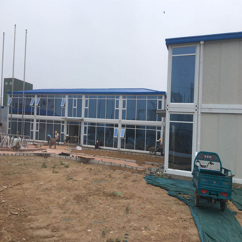 专业集装箱房 工地办公室玻璃幕墙彩钢活动阳光房 临时住人箱式房