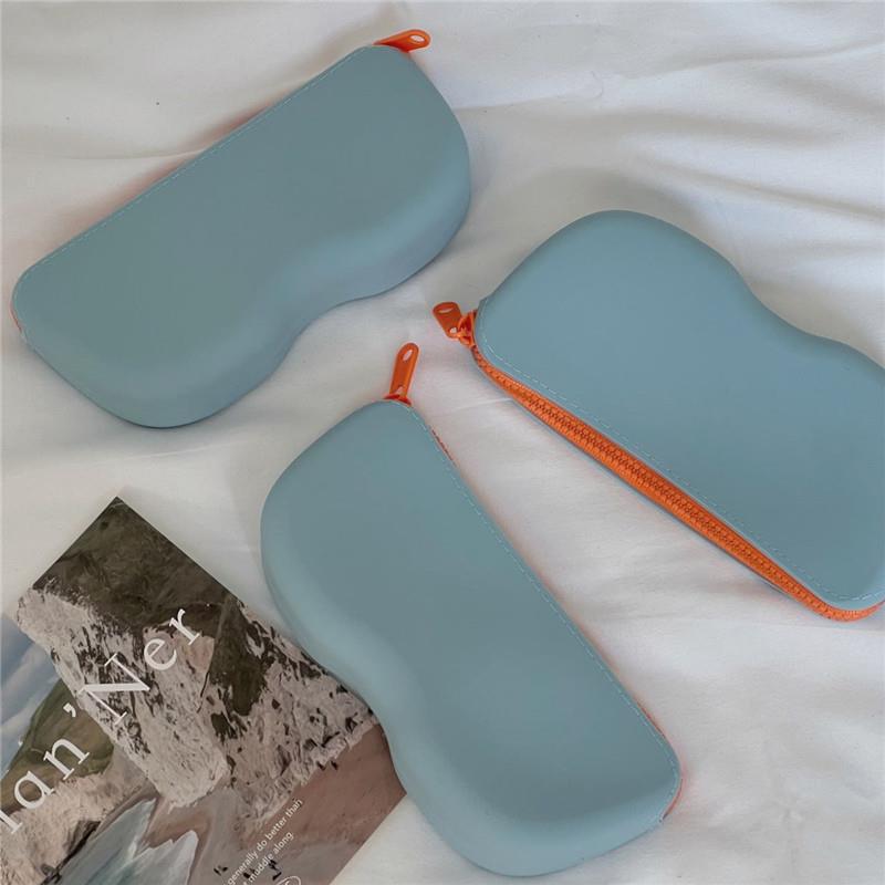 Silicone Spectacle Case! Niche Texture Anti-Friction Glasses Storage Bag Waterproof Environmental Protection and Dustproof Sunglasses Case