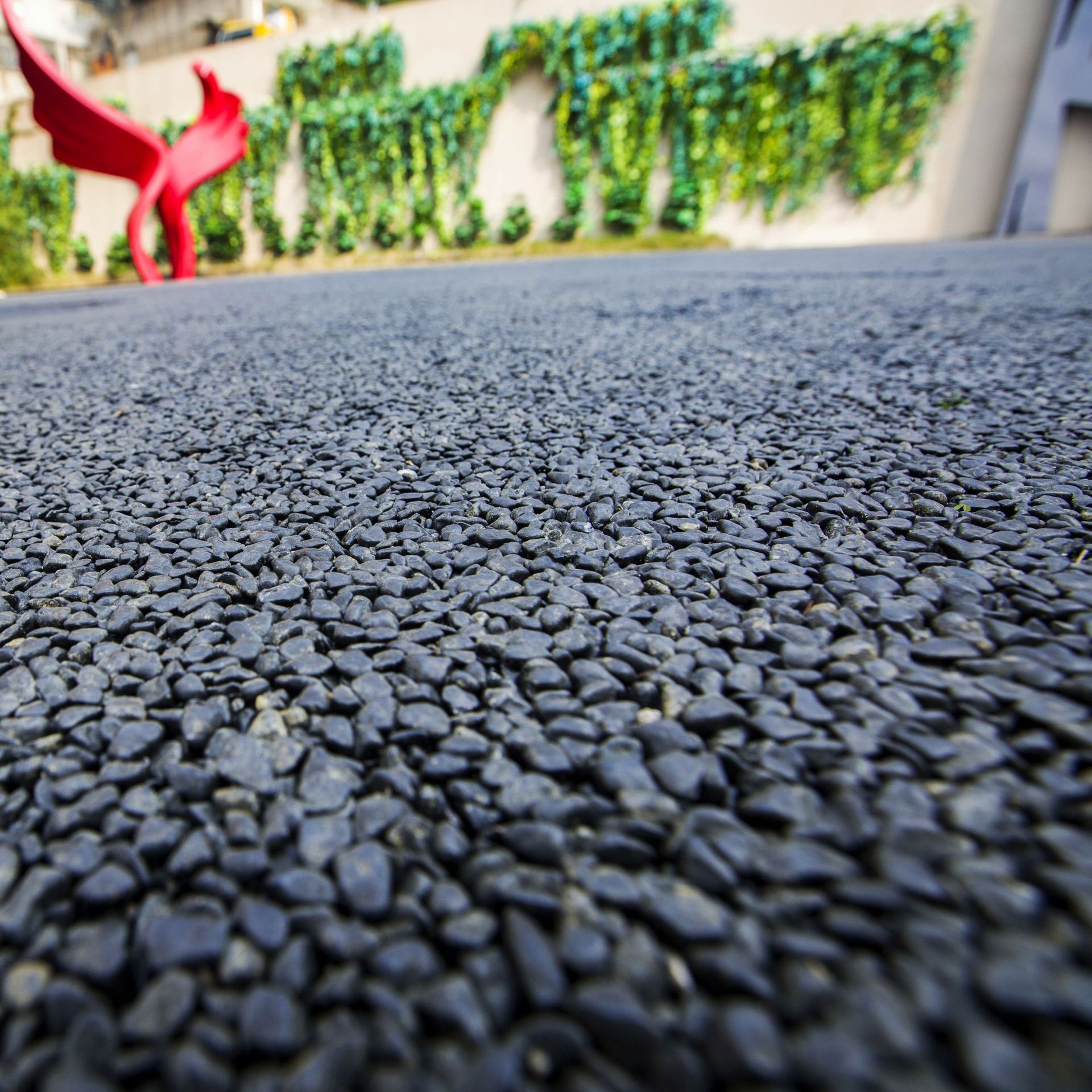 胶粘石 别墅庭院路面 透水胶粘石水磨石水洗石 胶粘石路面